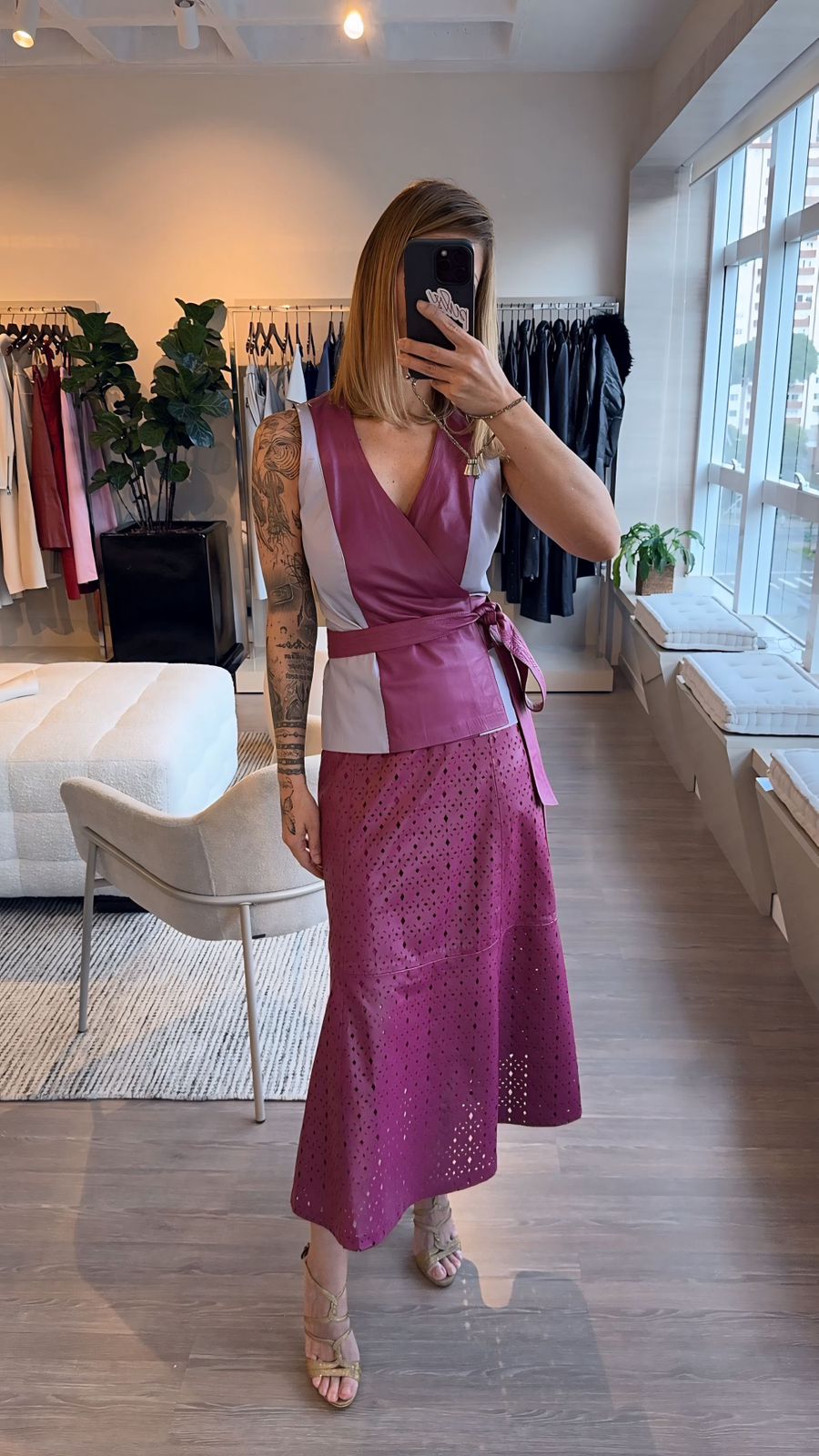 BLUSA DE COURO VITÓRIA