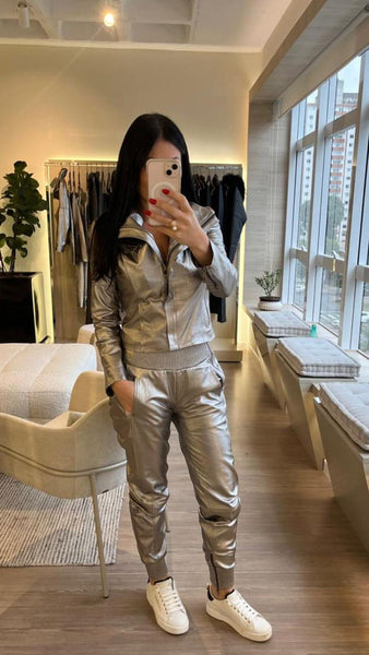 CALÇA DE COURO JOGGER NYC